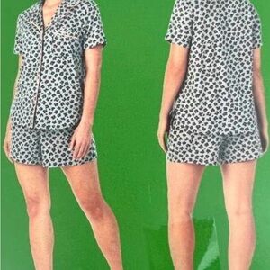 Kate Spade women's grey floral summer pyjama set.